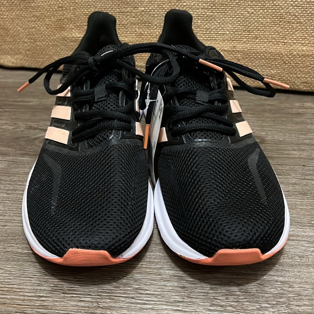 New Adidas Runfalcon EE6932 Black Pink Running Shoes Lace Up Low Top Women - Picture 5 of 11